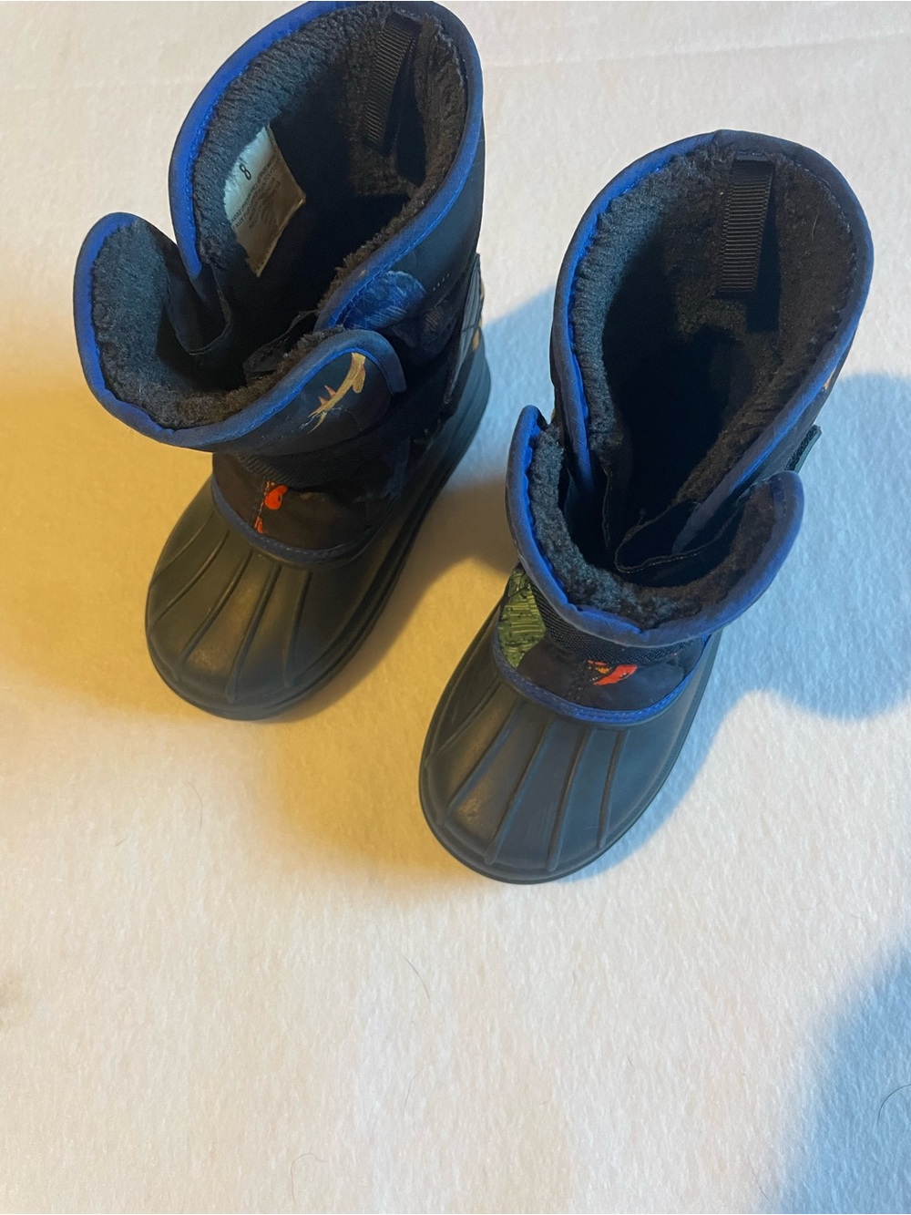 Place Kids Navy Blue and Black Insulated Snow Boots